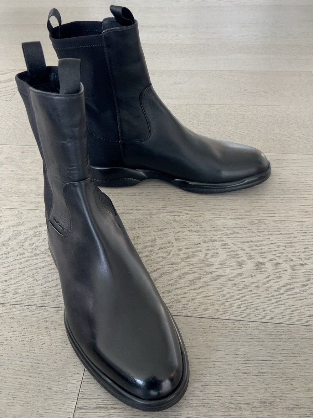Stuart Weitzman Cyrus Men’s Black Leather Boots | US 11 | New in Box - Picture 7 of 11
